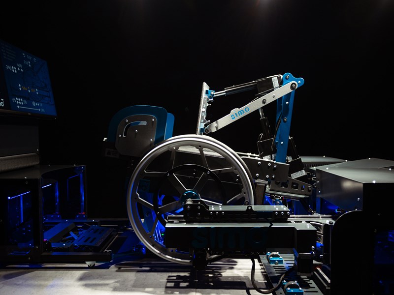 Vermessung mittels Rollstuhlsimulator in Essen